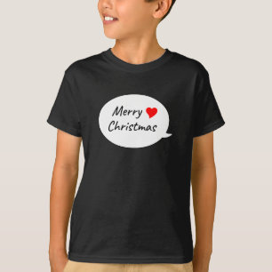 Kerstmis spraakballon t-shirt