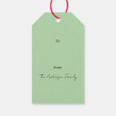 Kerstmis Sprig Cadeaubijslags Cadeaulabel (Achterkant)