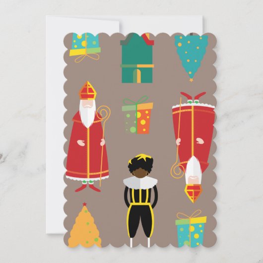 kerstmis st nicholas kaart (Voorkant)