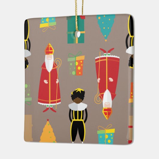kerstmis st nicholas keramisch ornament (Links)