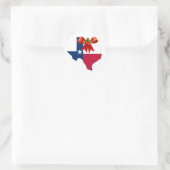 Kerstmis Staat Texas Vlag Zegels Stickers (Tas)