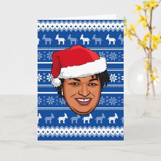 KERSTMIS STACEY ABRAMS KAART (Gele Bloem)