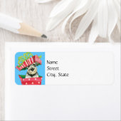 Kerstmis Standaard Schnauzer Etiket (Insitu)