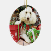 Kerstmis - Standard Poodle - Lucy Keramisch Ornament (Rechts)