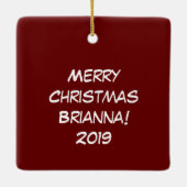 Kerstmis - Startkleding Keramisch Ornament (Achterkant)