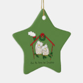 Kerstmis - Startkleding Keramisch Ornament (Rechts)