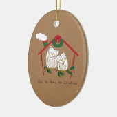 Kerstmis - Startkleding Keramisch Ornament (Links)