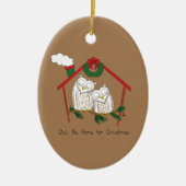 Kerstmis - Startkleding Keramisch Ornament (Voorkant)