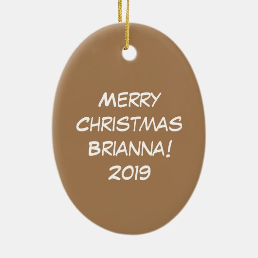 Kerstmis - Startkleding Keramisch Ornament (Achterkant)