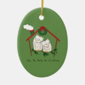 Kerstmis - Startkleding Keramisch Ornament (Voorkant)