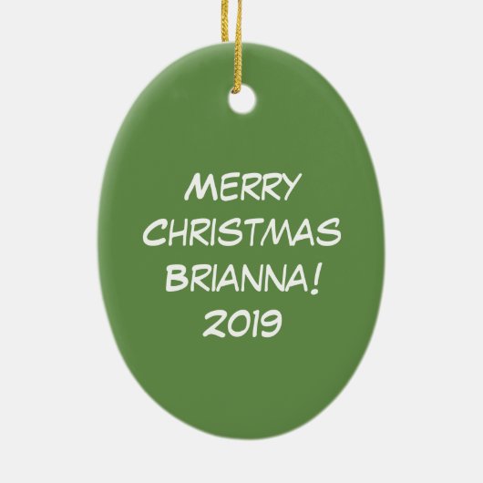 Kerstmis - Startkleding Keramisch Ornament (Achterkant)