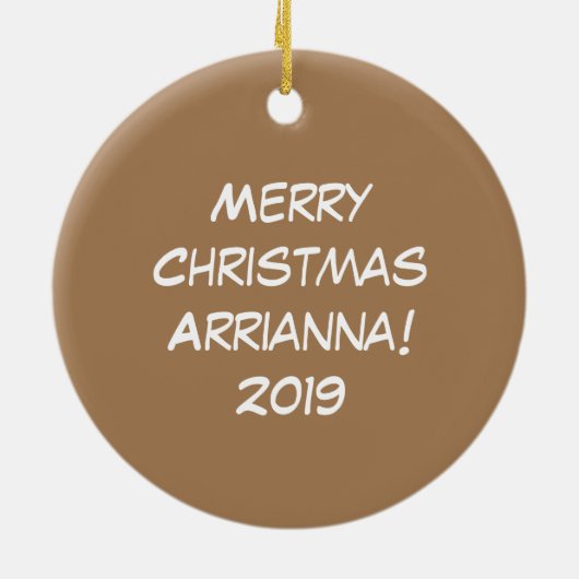 Kerstmis - Startkleding Keramisch Ornament (Achterkant)