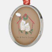 Kerstmis - Startkleding Metalen Ornament (Links)