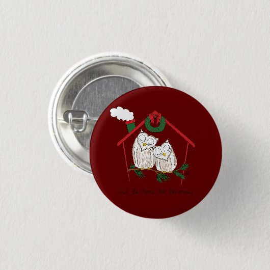 Kerstmis - Startkleding Ronde Button 3,2 Cm (Voorkant /achterkant)