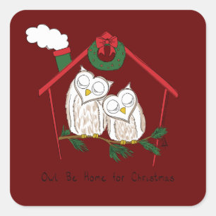 Kerstmis - Startkleding Vierkante Sticker