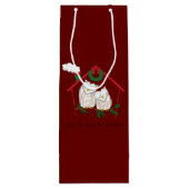 Kerstmis - Startkleding Wijn Cadeautas (Achterkant)