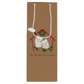 Kerstmis - Startkleding Wijn Cadeautas (Voorkant)