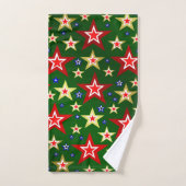 Kerstmis, ster, feest, decoratie, kerstmis, bad handdoek (Handdoek)