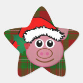 kerstmis ster sticker (Voorkant)