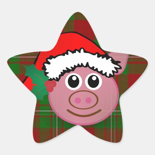 kerstmis ster sticker (Voorkant)