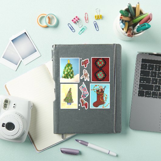 Kerstmis Sticker (iPad Cover)