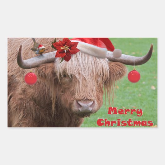 Kerstmis Sticker (Voorkant)