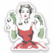 Kerstmis Sticker (Voorkant)