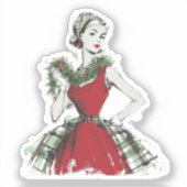 Kerstmis Sticker (Voorkant)