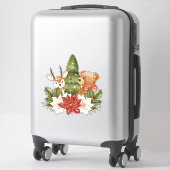 Kerstmis Sticker (Koffer)