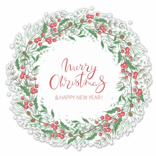 Kerstmis Sticker (Voorkant)