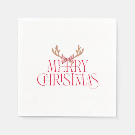Kerstmis Sticker – Kerstcadeau Label Servet (Voorkant)