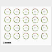 Kerstmis sticker met maretak (Vel)