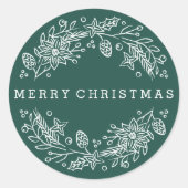 Kerstmis Sticker - Woud (Voorkant)