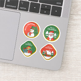 Kerstmis stickercollectie ter viering sticker