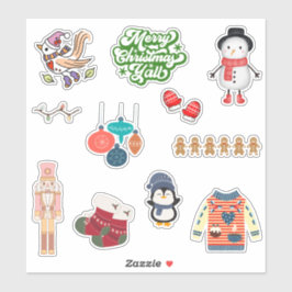 Kerstmis Stickers Set