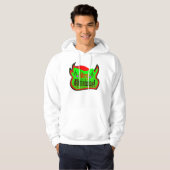 ♫♥Kerstmis Stier Stijlvolle Hoodie Sweatshirt♥♪ (Voorkant volledig)