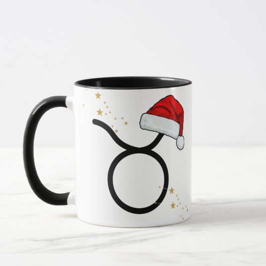 Kerstmis Stier Zodiac Kerstman Hoed Mok (Links)