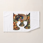Kerstmis stijl cadeau met letter E Bad Handdoek (Handdoek)