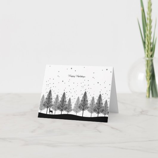 Kerstmis stille nacht kaart (Voorkant)