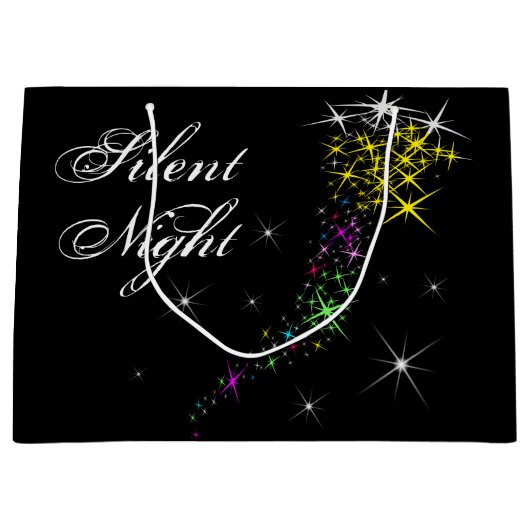 Kerstmis, stille nacht large cadeautasje (Voorkant)