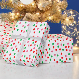 Kerstmis Stippen Cadeaupapier