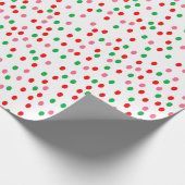 Kerstmis Stippen Cadeaupapier (Hoek)