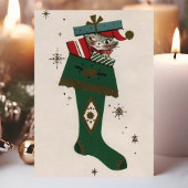 Kerstmis stoppen feestdagen kaart