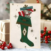 Kerstmis stoppen feestdagen kaart