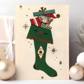 Kerstmis stoppen feestdagen kaart