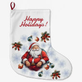 Kerstmis stoppen grote kerstsok (Voorkant)