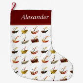 Kerstmis stoppen grote kerstsok (Voorkant)