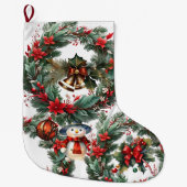 Kerstmis stoppen grote kerstsok (Voorkant)