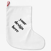 Kerstmis stoppen grote kerstsok (Voorkant)