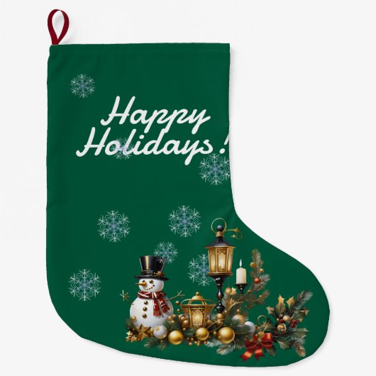 Kerstmis stoppen grote kerstsok (Voorkant)